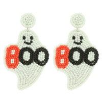 HALLOWEEN GHOST BOO POST EARRINGS